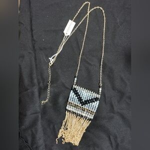 Park Lane Elegant Beaded Necklace with Fringe